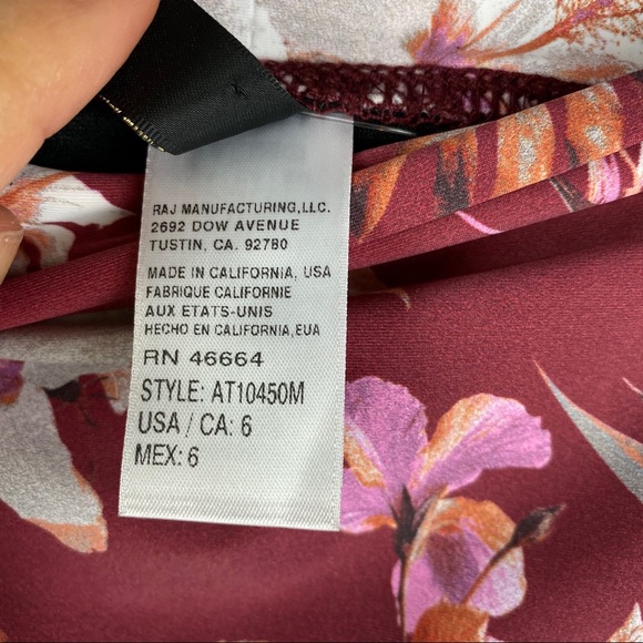 NWOT Athena Kailua High Waist Floral Bikini Bottom 6 - Picture 5 of 8